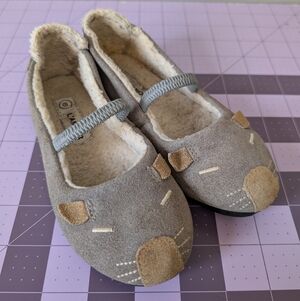 L'amour Kids Toddler Size 10 Suede Mouse Winter Lined Flats Shoes